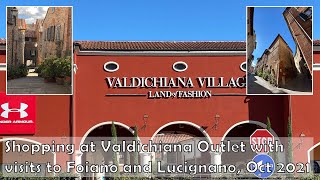 Shopping in Valdichiana Outlet plus visits to Foiano and Lucignano Tuscany Italy [upl. by Adivad]