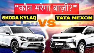 Skoda KYLAQ or Tata NEXON  Which Compact SUV Is Worth Your Money [upl. by Elodea201]