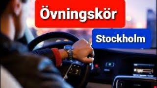 Övningskör med automat bil i Stockholm  Driving 4k in Stockholm Sweden [upl. by Leimad]