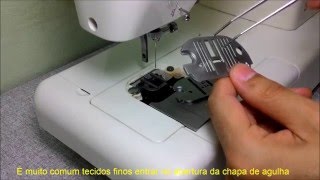 Como Utilizar a Chapa de Agulha Ponto Reto Para Costurar Tecidos Finos e Delicados Com Qualidade [upl. by Jdavie]