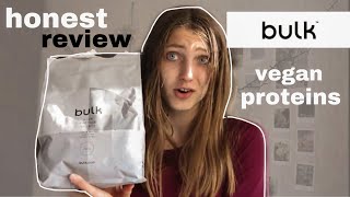 BULK powders VEGAN protein powder HONEST review live taste tests WATCH THIS BEFORE ORDERING [upl. by Savitt272]