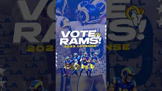 Vote your favorite Rams offensive players into the 2023 Pro Bowl 🤩  Link in description ➡️ shorts [upl. by Onfroi]