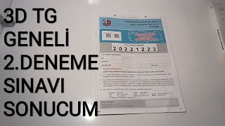 3D TG GENELİ 2DENEME SINAVI SONUÇLARIM yks2024 3d ilk100 derece yks [upl. by Kaasi276]