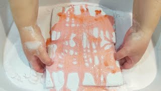 Mint and Watermelon Laundry Paste ❤️ Sponges Squeezing 💚 ASMR [upl. by Licha]