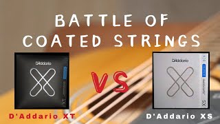 DAddario XS vs DAddario XT Acoustic Guitar Strings Comparison [upl. by Shabbir]