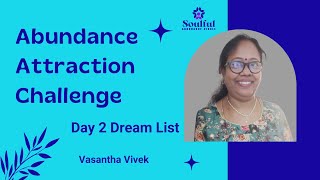 21 Days Free Abundance Attraction Challenge  Tamil   Day 2  Dream List [upl. by Hugibert]