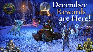 Favorite Motif in Store ESO Crown Showcase  Login Rewards December Review [upl. by Innavoig]