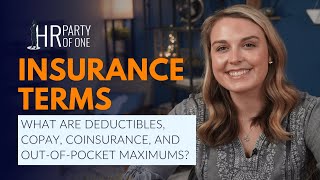 Deductibles Copay Coinsurance and OutofPocket Maximums [upl. by Ledah]