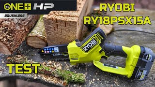 Ryobi Mini Pilarka Łańcuchowa RY18PSX15A  TEST [upl. by Lleze]