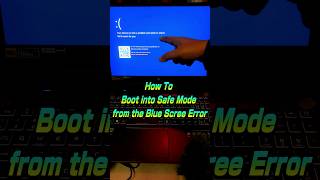 Safe Mode Startup from Blue Screen in Windows 10 11 💻 youtubeshorts shorts [upl. by Reahard]