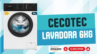 Cecotec Lavadora 6Kg  Carga Frontal Bolero DressCode 620 E 1000 RPM Bajo Consumo DrumClean [upl. by Persons28]