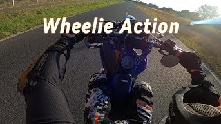 Wheelies lernen mit meiner Yamaha Wr125X 🔥 [upl. by Ittak]