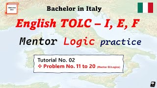 TOLC Exam logic problem practise T2 CISIA mentor practise materials tolcexam cisia [upl. by Honna]