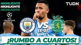 Highlights  Man City 0500 Sporting Lisboa  UEFA Champions League 2022  8vos vuelta  TUDN [upl. by Tica]