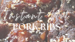 INSTANT POT PORK SPARE RIBS RECIPE [upl. by Aizirk]