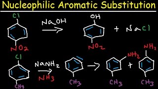 Nucleophilic Aromatic Substitution Reaction Mechanism  Meisenheimer Complex amp Benzyne Intermediate [upl. by Airitak998]