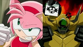 Sonic X Comparison Amy Became Enraged At Yellow Zelkova Japanese VS English [upl. by Milks]