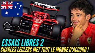 RÉSUMÉ ESSAIS LIBRES 2 GRAND PRIX DAUSTRALIE  CHARLES LECLERC MET TOUT LE MONDE DACCORD [upl. by Cavuoto]