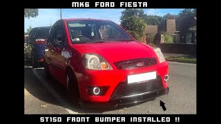 Repairing and fitting a ST150 front bumper to my Mk6 Ford fiesta [upl. by Atteynot]