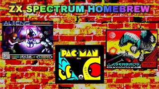 ZX Spectrum Homebrew games  Aliens Neoplasma 2PacMan RXLaserbirds [upl. by Hebbe]