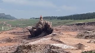 Chimney Hollow Quarry Blasting  Fall 2023 [upl. by Asamot]