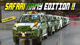 Why Indian Army chose Tata Safari over Mahindra Scorpio   Tata Safari Storme Army Edition [upl. by Meredithe296]