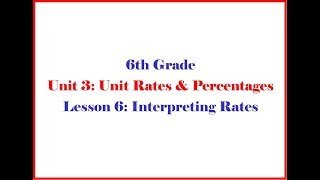 6 3 6 Illustrative Mathematics Grade 6 Unit 3 Lesson 6 Morgan [upl. by Reace]