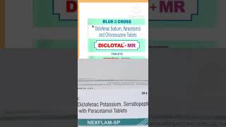 Diclofenac sodium paracetamolserratiopeptidase tab used Hindi [upl. by Yalonda]