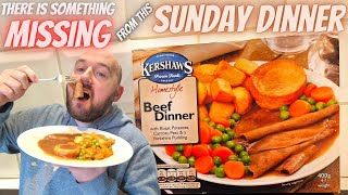 Theres something MISSING from my SUNDAY ROAST  Kershaws BEEF DINNER  Ready Meal  FOOD REVIEW [upl. by Marutani]