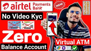 Without video kyc  airtel payment bank account open kaise kare  airtel payment bank account open [upl. by Ettenuj]