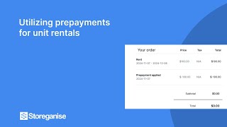 Utilizing prepayments for unit rentals [upl. by Lewison]