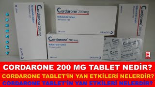 Cordarone 200 Mg Tablet Nedir Cordarone Tabletin Yan Etkileri NelerdirCordarone Nasıl Kullanılır [upl. by Fillbert]