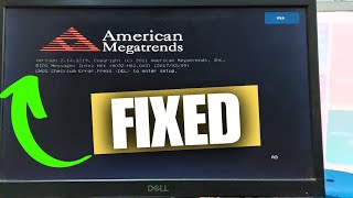 CMOS Checksum Error  Press DEL To Enter Setup Fix For Windows Computers [upl. by Joung]