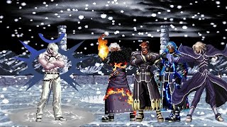 Mugen KOF Orochi Iori XIII WF Vs NESTS Bosses Team [upl. by Ynttirb]