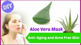 DIY ALOE VERA FACE MASK [upl. by Esertap]