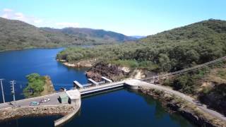 Dji Phantom3 professional aerial footage of Blowering Dam NSW [upl. by Notak203]