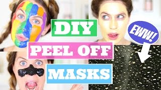 DIY PEEL OFF FACE MASKS You NEED To Try [upl. by Tori143]