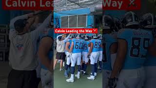 Calvin Ridley leading the Titans onto the field nfl tennessetitans titansup [upl. by Angelico868]