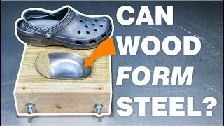 How I made steel toe crocs with wood [upl. by Norrek]