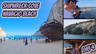 Shipwreck  Smugglers Cove  Navagio Beach  Zakynthos  Zante  Day 4 [upl. by Adyl654]