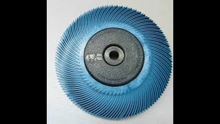 Scotch Brite Radial Brush Wheel for Harbor Freight Bench Grinder [upl. by Hguh]