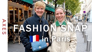 【ファッションスナップinパリ🇫🇷】シャネルで働く親子のコーデは？秋から冬のパリジェンヌファッション  Street style in Paris [upl. by Nassi]