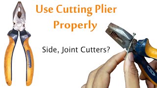 How to use Combination plier Properly Joint Cutter Side Cutter [upl. by Lleoj127]