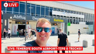 🔴LIVE Tenerife South Airport UPDATE Departures amp Arrivals Tips amp Tricks ✈️ Canary Islands Spain [upl. by Masha]