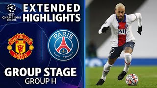 Manchester United vs Paris SaintGermain Extended Highlights  UCL on CBS Sports [upl. by Adnot637]