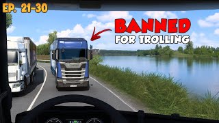 NOOBS on the road  Ep 2130  Best moments  Funny moments  ETS2 Multiplayer [upl. by Ieso199]