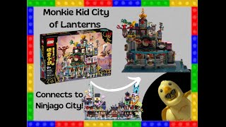 Lego Monkie Kid City of Lanterns MOC pt 1 [upl. by Anaehs714]