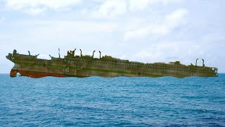 Raising the HMHS Britannic Wreck in Floating Sandbox [upl. by Anelliw]