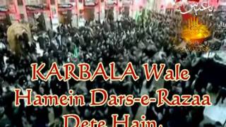 Karbala Wale Hamein DarseRazaa Dete Hain [upl. by Knowlton]