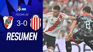 River Plate 3 vs 0 Barracas Central  TorneoBetano  Resumen  Fecha 22 [upl. by Artkele]